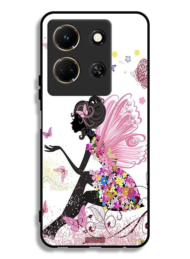 Tolwak Infinix Note 30 Protective Case Cover Butterfly Girl Artwork - Image 1