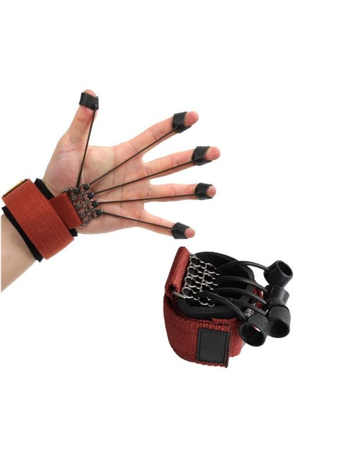 Finger Exerciser - Finger and Hand Stretcher with Resistance Band Stretcher, Finger Flexion Stretch Strengthener