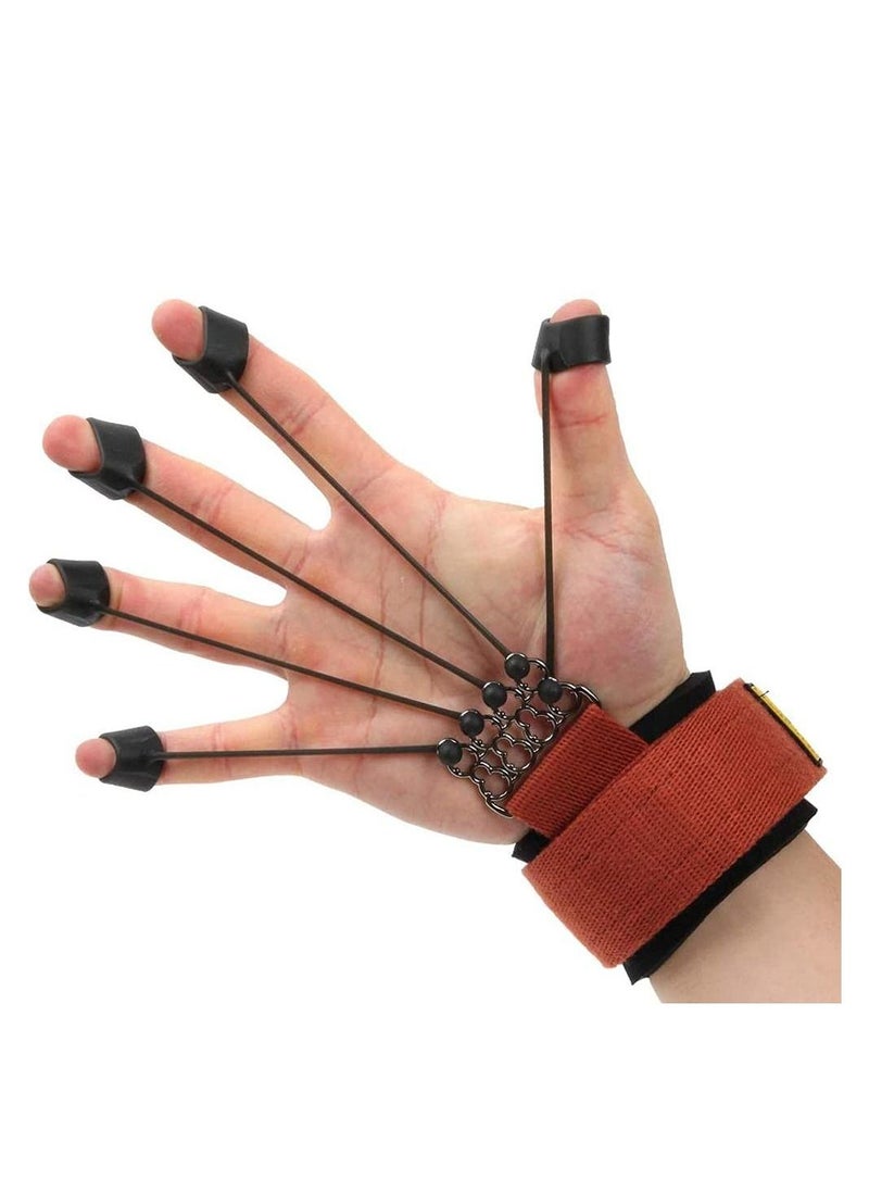 Finger Exerciser - Finger and Hand Stretcher with Resistance Band Stretcher, Finger Flexion Stretch Strengthener
