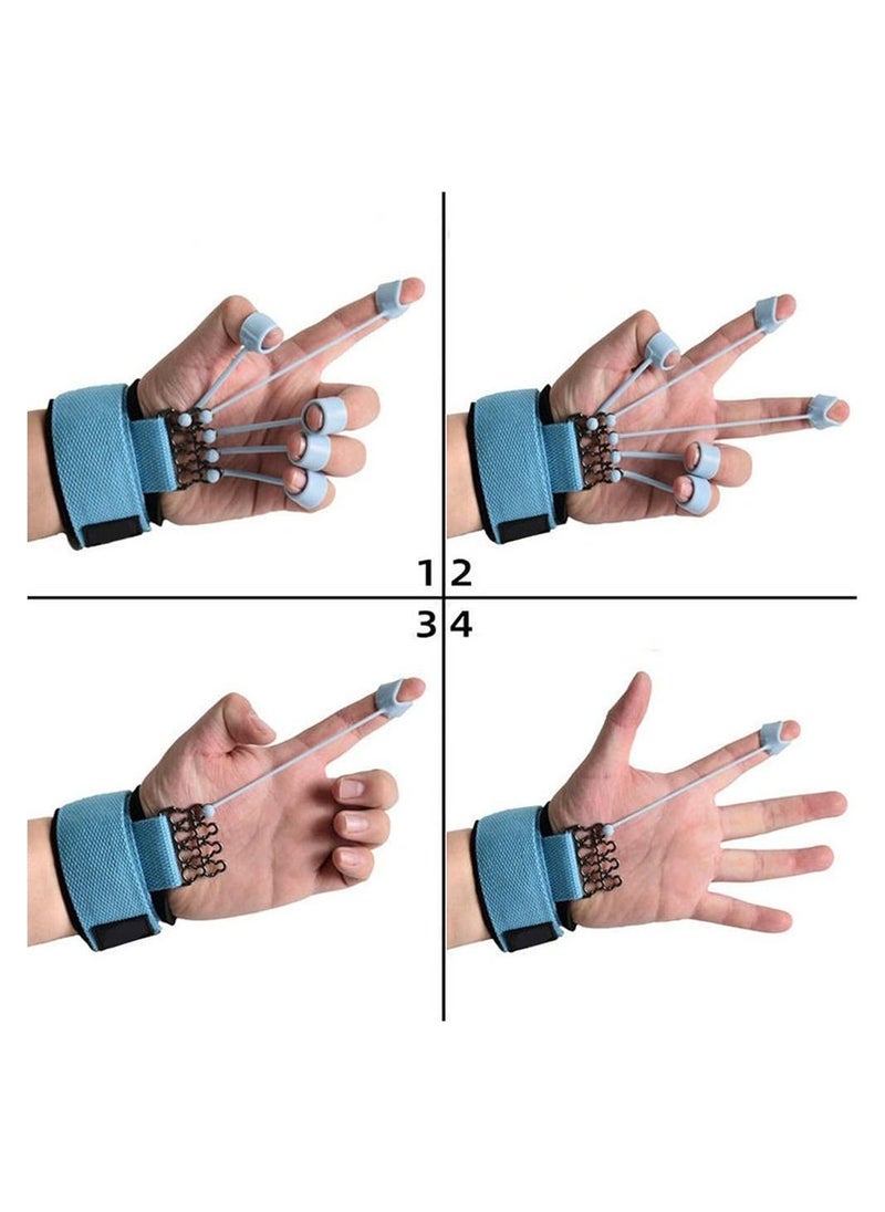 Finger Exerciser - Finger and Hand Stretcher with Resistance Band Stretcher, Finger Flexion Stretch Strengthener