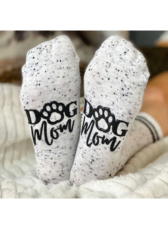 Citrusy Boutique Dog Mom & Cat Mom Socks | Crew Style | Cat Lover Dog Mom Gifts for Women | Funny for Wife, Grandma, Christmas Gift, White, X-Small-X-Large - Image 2
