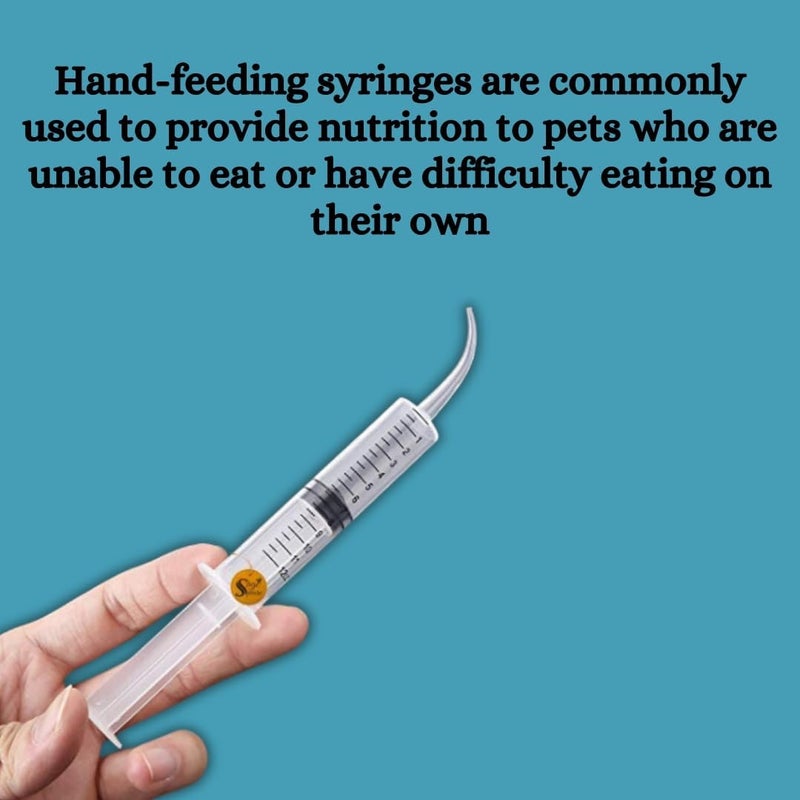 Sage Square حقنة تغذية يدوية سعة 12 مل مع طرف منحني | مجموعة إبرة وحقنة للتغذية | تغذية دقيقة أصبحت بسيطة، حقنة طرفها منحني للطيور، والهامستر، والجرو، والقطط، وأكثر - Image 4