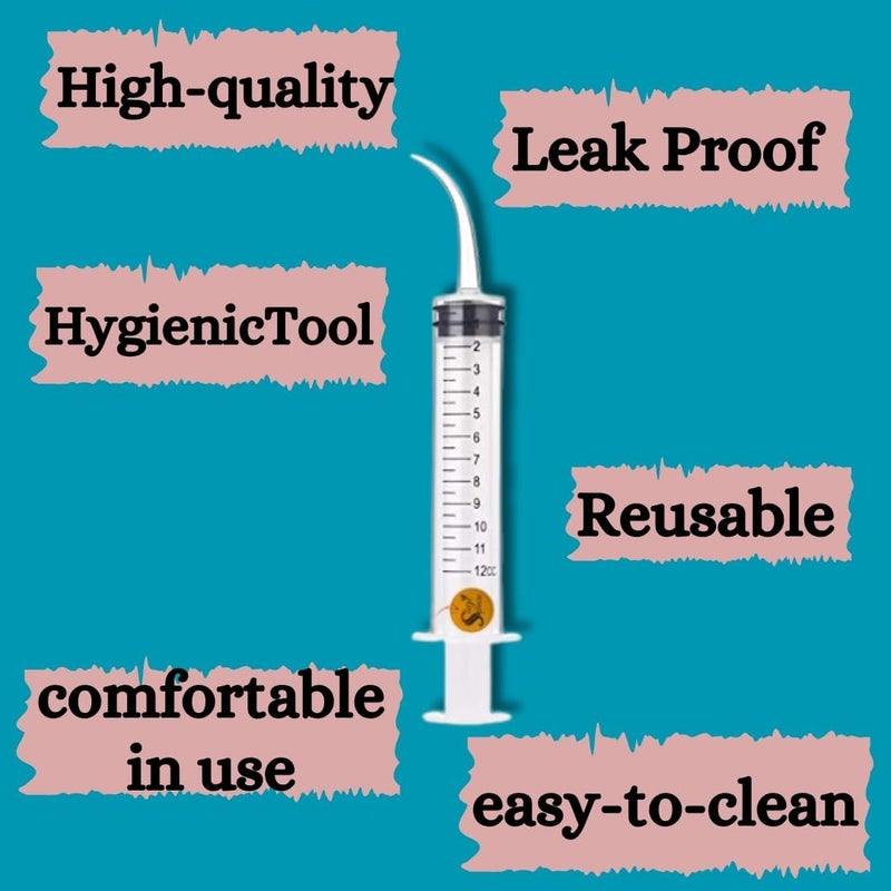 Sage Square حقنة تغذية يدوية سعة 12 مل مع طرف منحني | مجموعة إبرة وحقنة للتغذية | تغذية دقيقة أصبحت بسيطة، حقنة طرفها منحني للطيور، والهامستر، والجرو، والقطط، وأكثر - Image 5