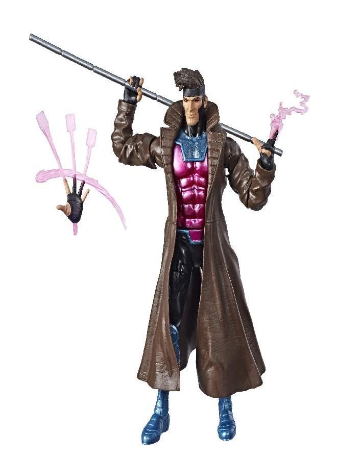 MARVEL - Marvel Hasbro Legends Series 6" Collectible Action Figure Gambit Toy (X-Men Collection) - Image 1