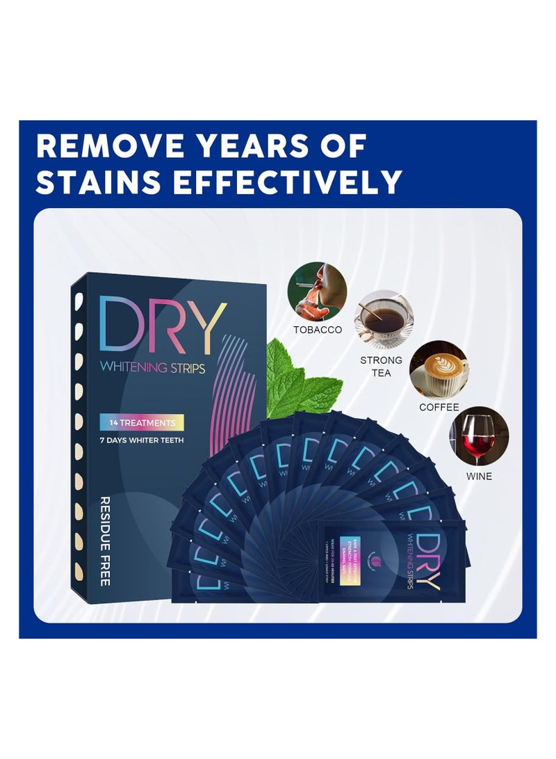 SYOSI شرائط تبييض الأسنان، 28 شريط تبييض حساس للأسنان الحساسة، شرائط بيضاء فائقة، آمنة على المينا، غير قابلة للانزلاق، مبيض أسنان محترف لإزالة بقع الأسنان، نتائج سريعة - Image 2