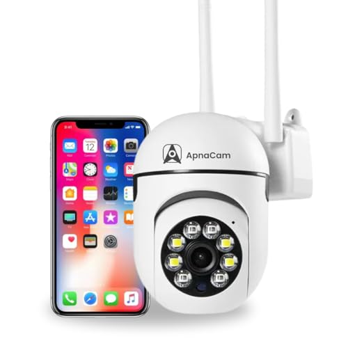 ApnaCam CCTV Camera Wireless PTZ | Live Monitoring | Color Night Vision | Motion Detection Alert | Indoor Security Camera - Image 1