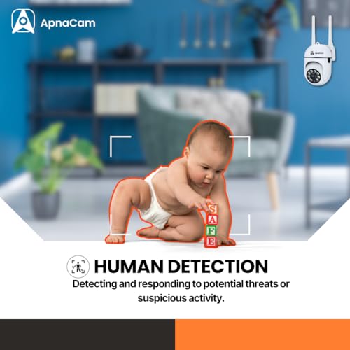 ApnaCam CCTV Camera Wireless PTZ | Live Monitoring | Color Night Vision | Motion Detection Alert | Indoor Security Camera - Image 2