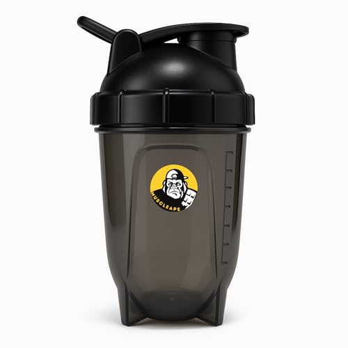 Muscleape Black Bullet Protein Shaker Bottle 760 ml – Leak-Proof, BPA-Free Gym Shaker with Mixing Ball & Measurement Scale, Ideal for Protein Shakes, Pre-Workout & Smoothies, for Men & Women - Image 1