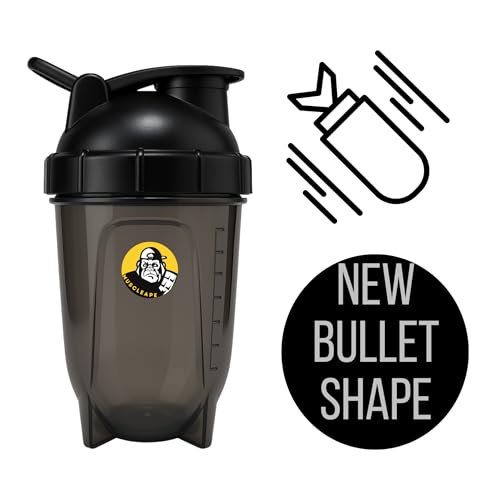 Muscleape Black Bullet Protein Shaker Bottle 760 ml – Leak-Proof, BPA-Free Gym Shaker with Mixing Ball & Measurement Scale, Ideal for Protein Shakes, Pre-Workout & Smoothies, for Men & Women - Image 3