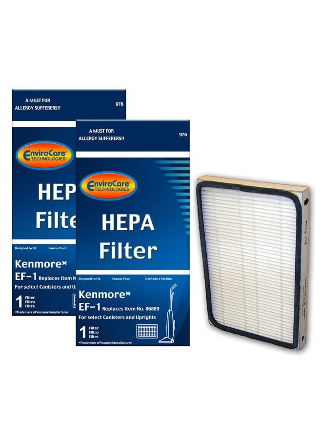 ENVIROCARE استبدال مكانس كينمور باستخدام فلاتر EF-1 2، أبيض - Image 1