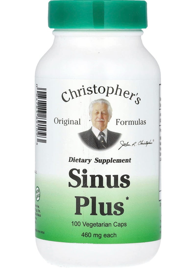 Sinus Plus, 920 mg, 100 Vegetarian Caps (460 mg per Capsule)