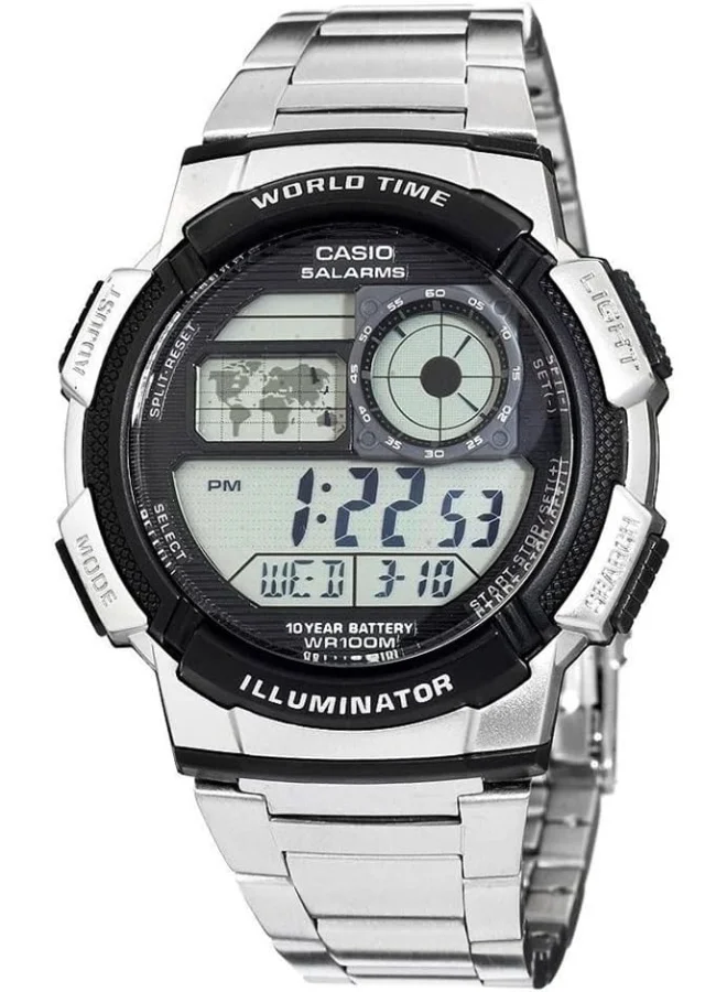 CASIO Casio Men's Watch - AE-1000WD-1AVDF Grey Dial, Silver Band