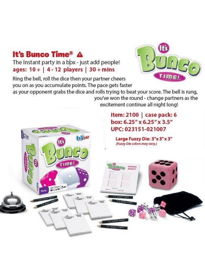 TaliCor Bunco Deluxe Dice Party Game Set - Fast-paced Fun for 4-12 Players, Complete with Die and Game Bell - Ideal for Bunco Party - Image 5