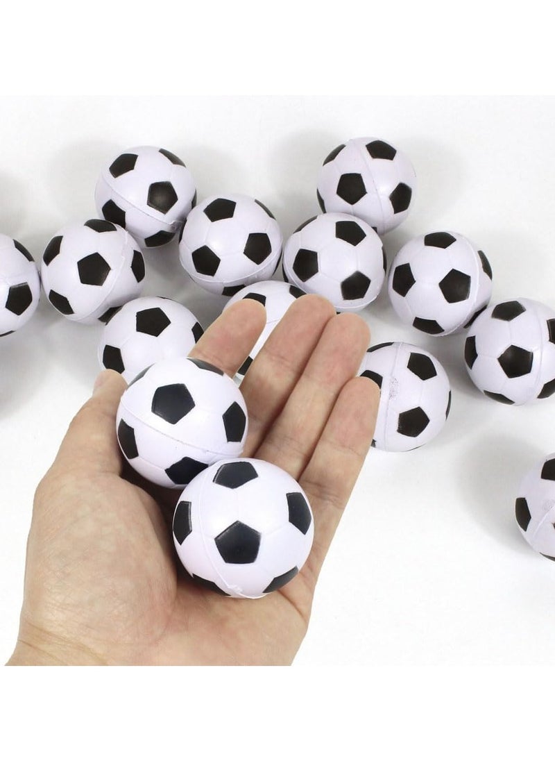 NQOOH - 12 Piece Mini Soccer Stress Ball Set Hand Squeeze Toy for Stress Relief Ideal Party Favour Birthday and Achievement Gift - Image 1
