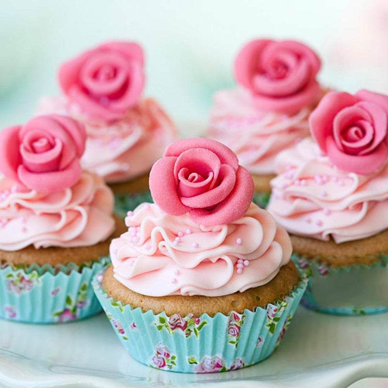 SIENON 33 Cavity Rose Flowers and Leaves Fondant Candy Silicone Molds For Sugarcraft  Cupcake Toppers  Soap  Polymer Clay Crafting Projects Wedding and Birthday Cake Decoration - Image 5