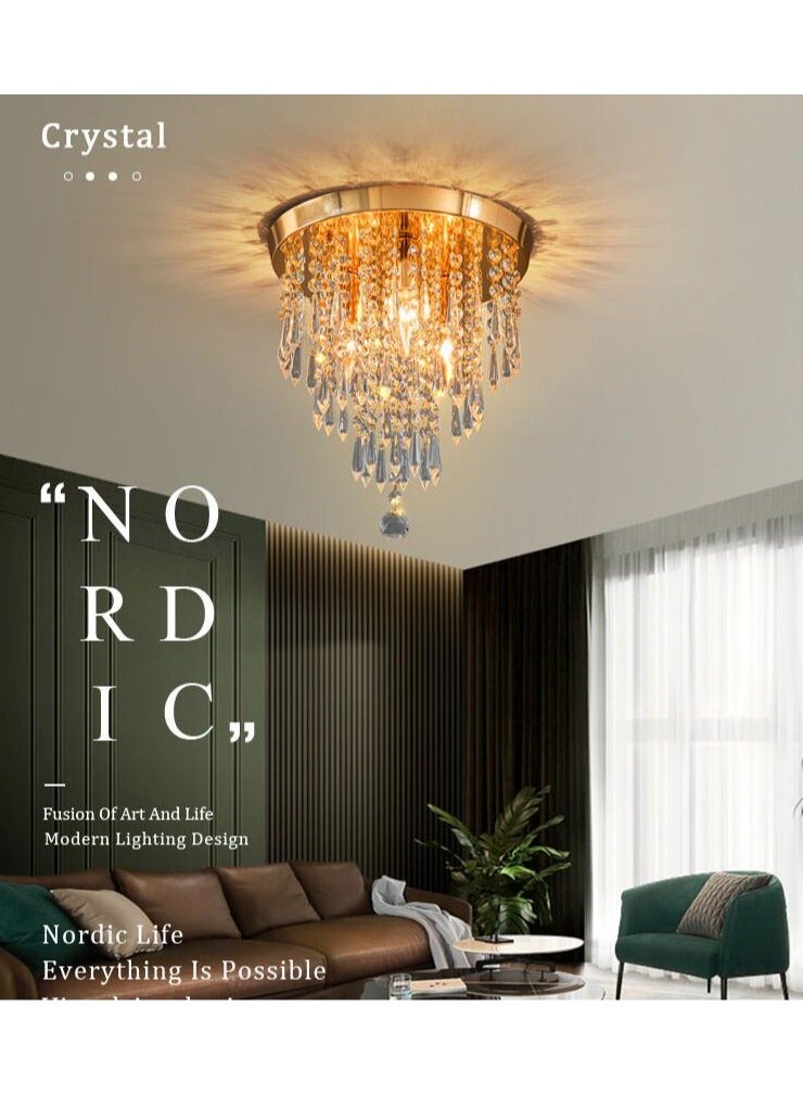 Hanging Crystal Ceiling Light Corridor Living Room Bedroom Home Decor Lamp Surface Aisle Lighting