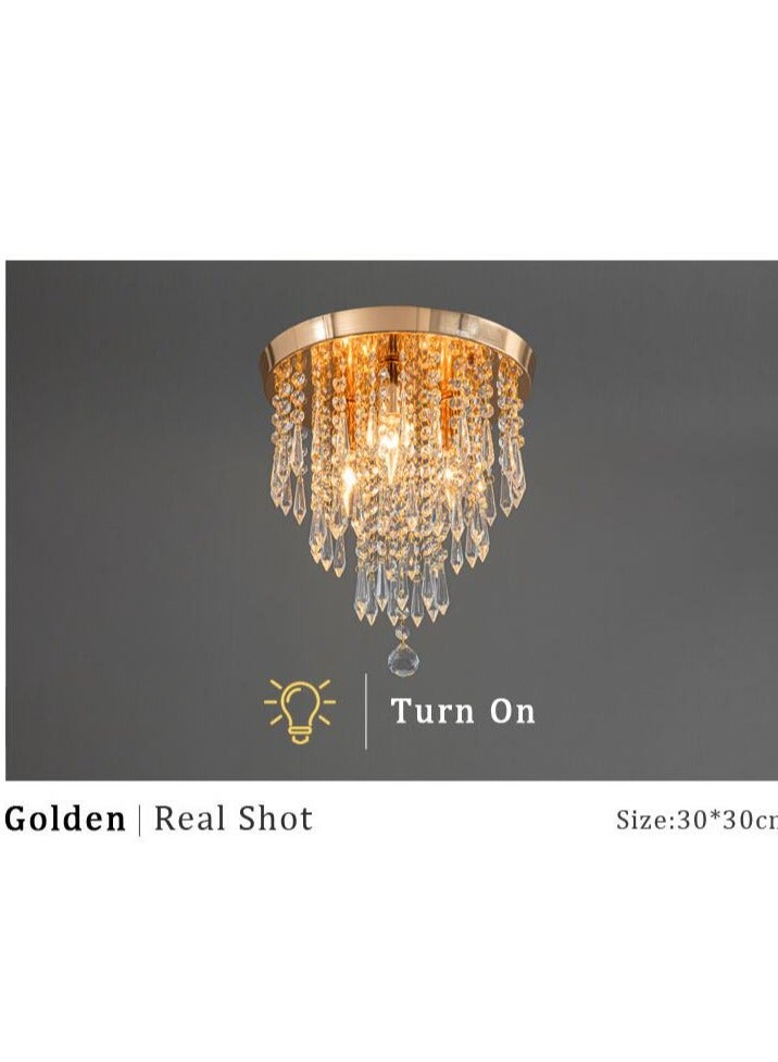 Hanging Crystal Ceiling Light Corridor Living Room Bedroom Home Decor Lamp Surface Aisle Lighting