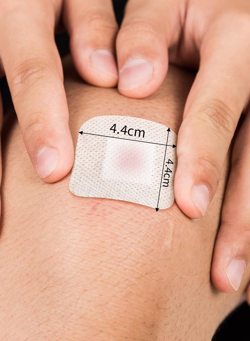 King Mariot 50 Pcs | Bordered Gauze Adhesive Island Dressing | 4.4cm x 4.4cm | Nonwoven Fabric with Pad | Breathable & Ideal for Wound Care - Image 3