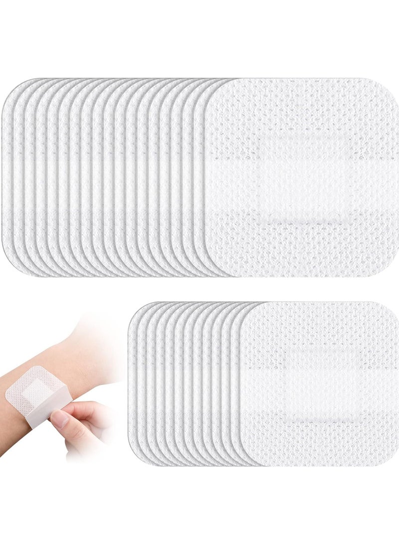 King Mariot 50 Pcs | Bordered Gauze Adhesive Island Dressing | 4.4cm x 4.4cm | Nonwoven Fabric with Pad | Breathable & Ideal for Wound Care - Image 5