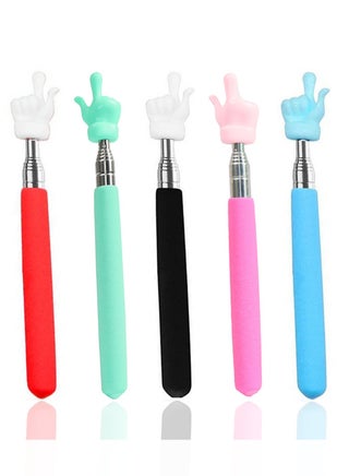 5 Pcs Telescopic Teachers Pointer Extendable Hand Pointer Finger Pointer Stick For Elementary School Kindergarten Teacher - view 2