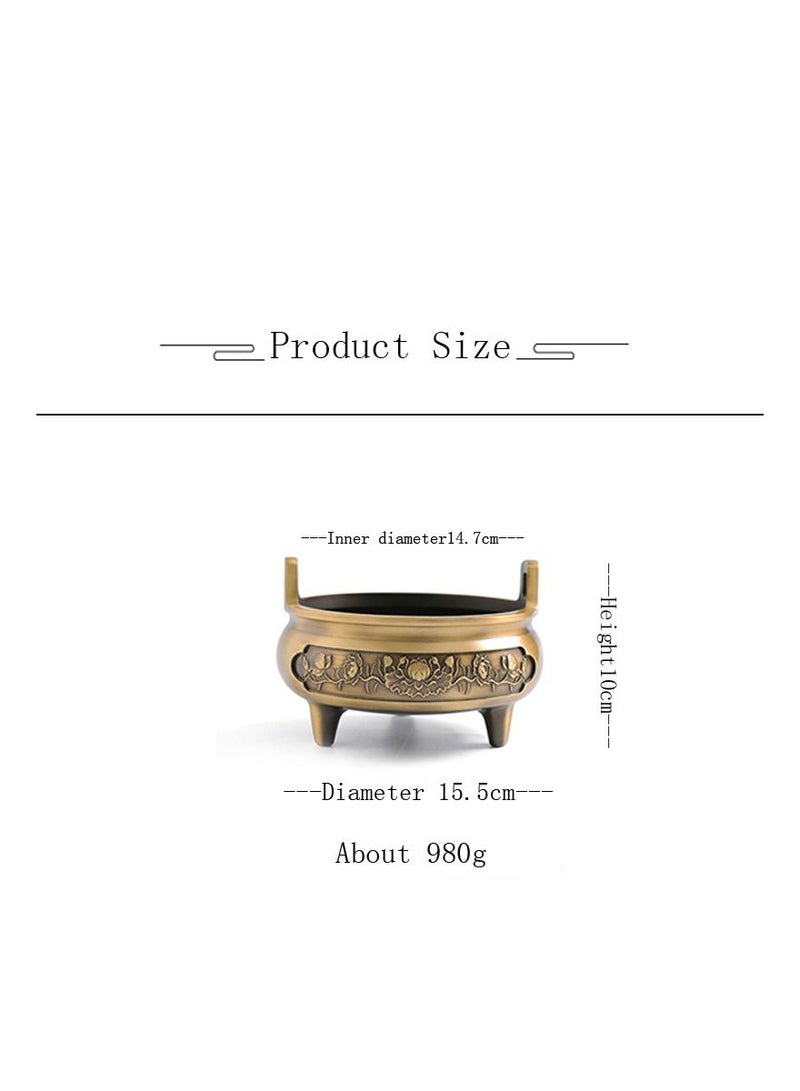 1-Piece Home Decoration Incense Holder,Pure Copper Incense Burner for Home Indoor Office Decorations  - Image 2