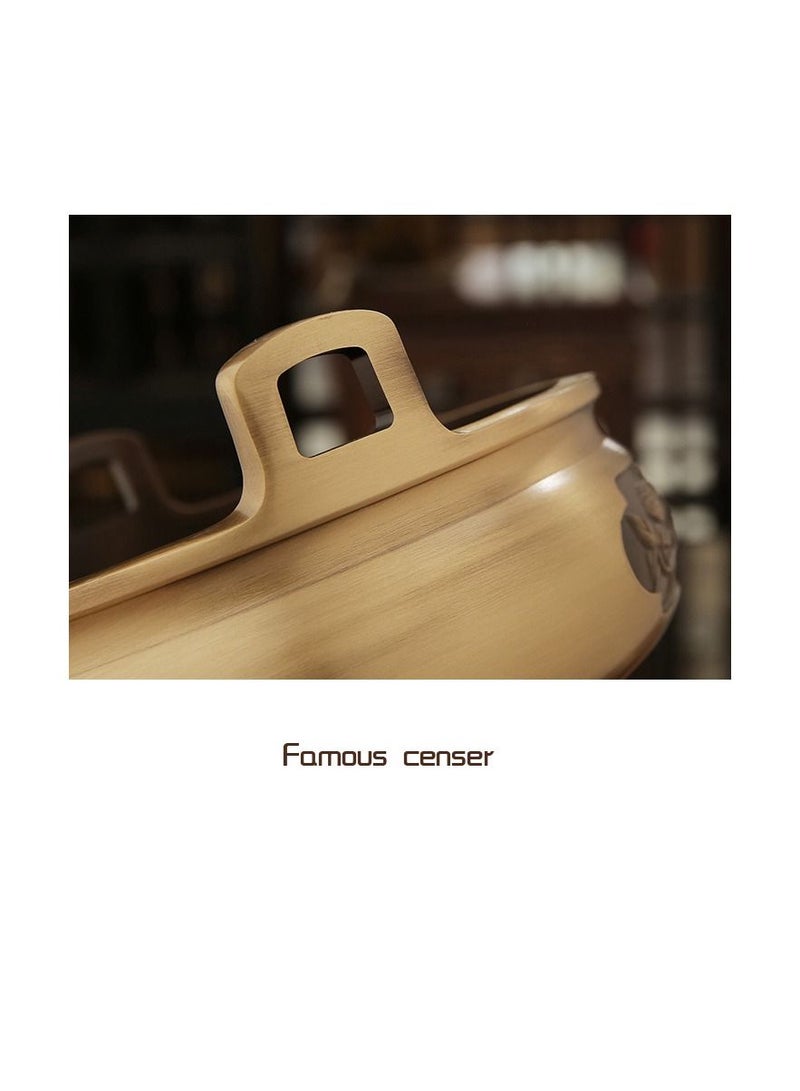 1-Piece Home Decoration Incense Holder,Pure Copper Incense Burner for Home Indoor Office Decorations  - Image 4