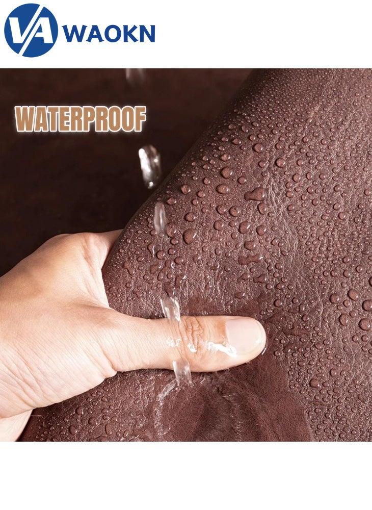 WAOKN - Large Gaming Mouse Pad L  Non-Slip Mouse Pad Large Keyboard Mouse Pad Desk Pad with Stitched Edge  Leather Surface Waterproof Layer Mouse Pad - Image 1