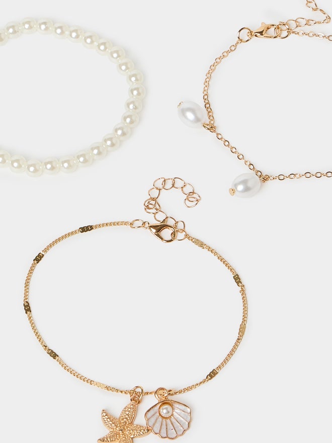 Styli Set of 3 - Starfish Drop Anklet - Image 2