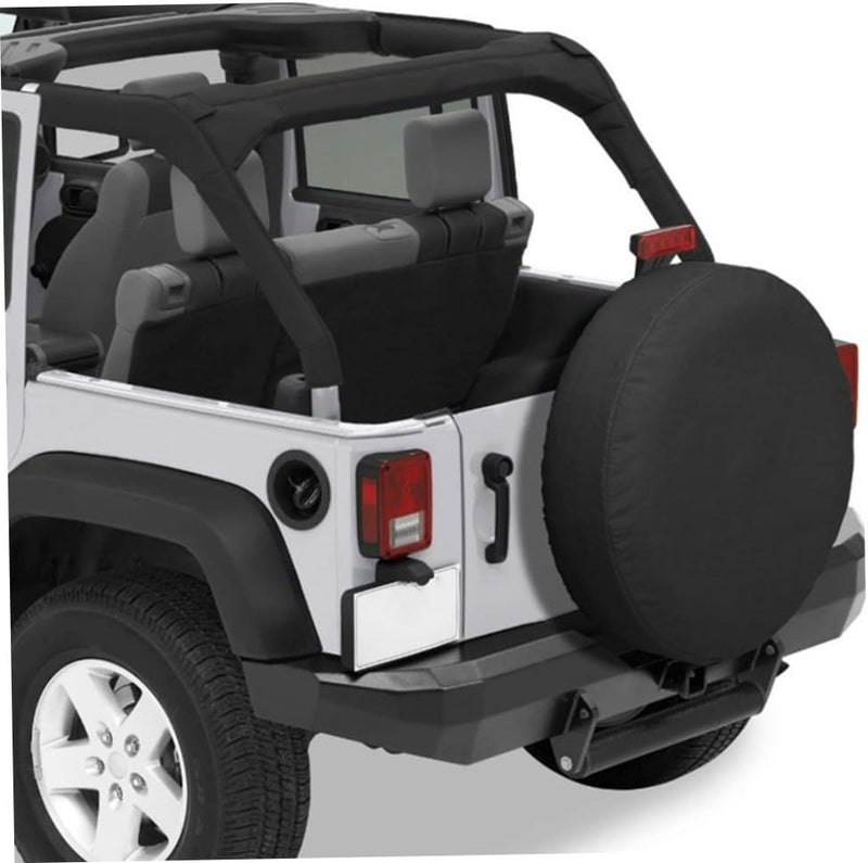 FUOYLOO PVC Waterproof Spare Tire Cover 15 Inch Universal Tire Protector for Trailer Rv SUV Truck, UV Resistant Dustproof Wheel Cover Suitable for Outdoor Use - Image 5