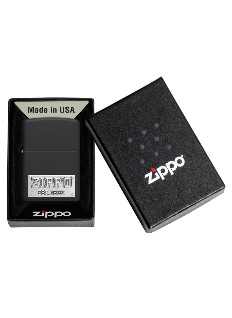 48689 218 Zippo License Plate Black Matte Windproof Lighter - pzsku/Z6C64584DC73A2F975A23Z/45/_/1729746161/81e654ee-ba90-4bd4-b58d-6e881a06d1ca