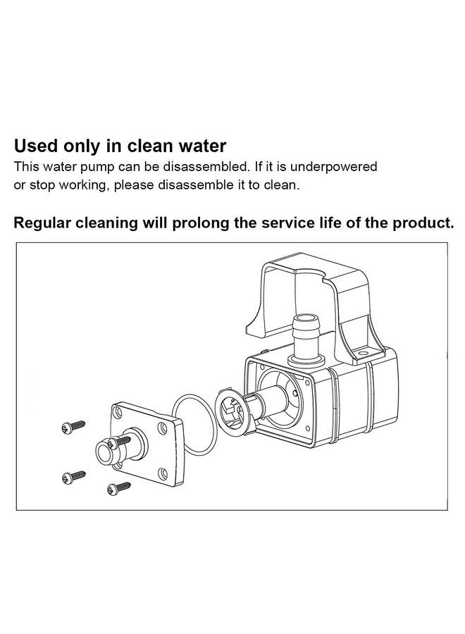 MOUNTAIN_ARK DC 12V Mini Submersible Water Pump 63 Gal Pump for Aquarium Fish Tank Hydroponic Fountains - Image 3