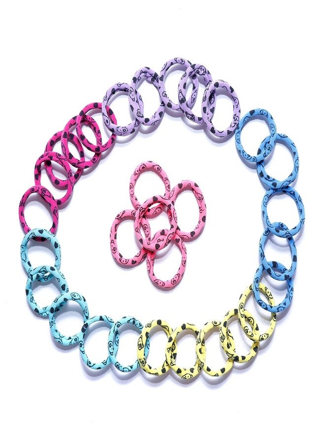 Hivata Hair Rubber band 30pc Beautiful Panda Printed Medium Size ponytail holder hair ties for girls and women Hair Accessories Fancy Rubber Band Ties Ponytail Holder for Girls & Women,Kids Daily,use - Image 3