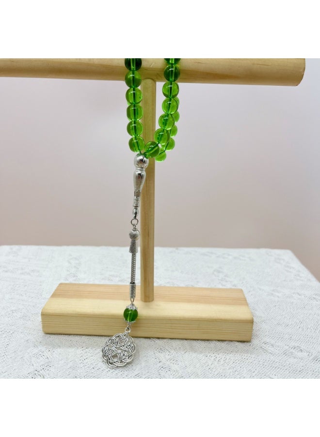 NIBEMINENT 33 Muslim Prayer Beads Green/10mm