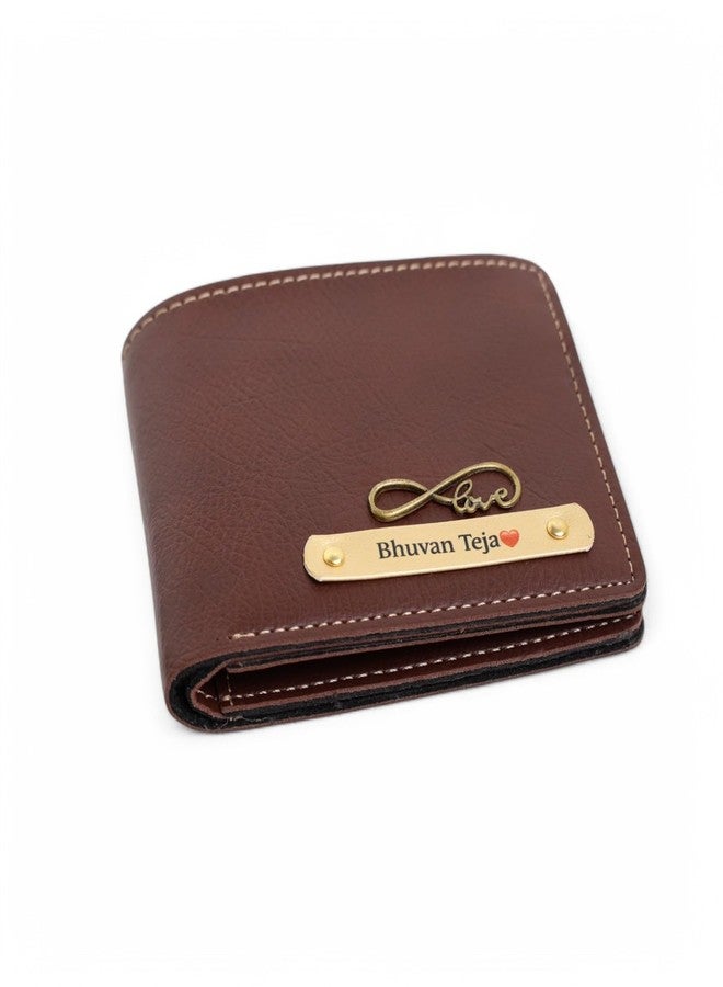 THE CUSTOMISED GIFT Set with Pesronalized Leather Wallet, Keychain, and Pen, 3-Piece Premium Box Set (Brown) - Image 3