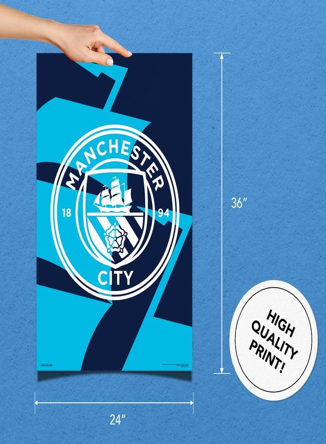 ديزرت كاكتوس ملصق صبار الصحراء لنادي مانشستر سيتي لكرة القدم (MCFC) مقاس 24 × 36 بوصة، ديكور غرفة أو مكتب، معدات رسمية للمشجعين (24 × 36، النمط 8) - Image 2