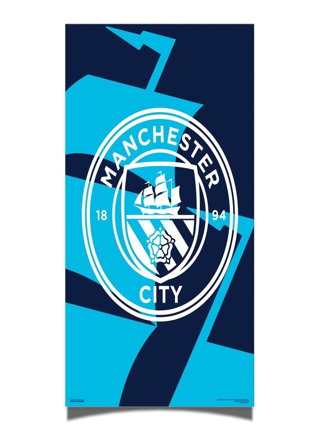 ديزرت كاكتوس ملصق صبار الصحراء لنادي مانشستر سيتي لكرة القدم (MCFC) مقاس 24 × 36 بوصة، ديكور غرفة أو مكتب، معدات رسمية للمشجعين (24 × 36، النمط 8) - Image 1