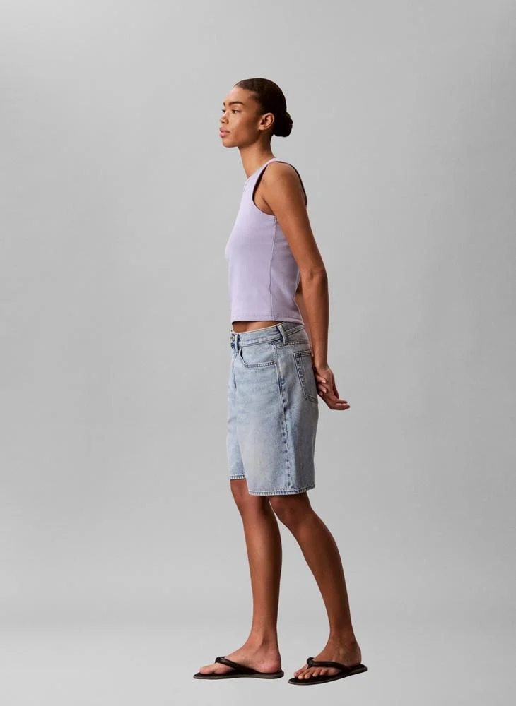 Calvin Klein Jeans  Ribbed Cotton Tank Top for Women | Best Price UAE