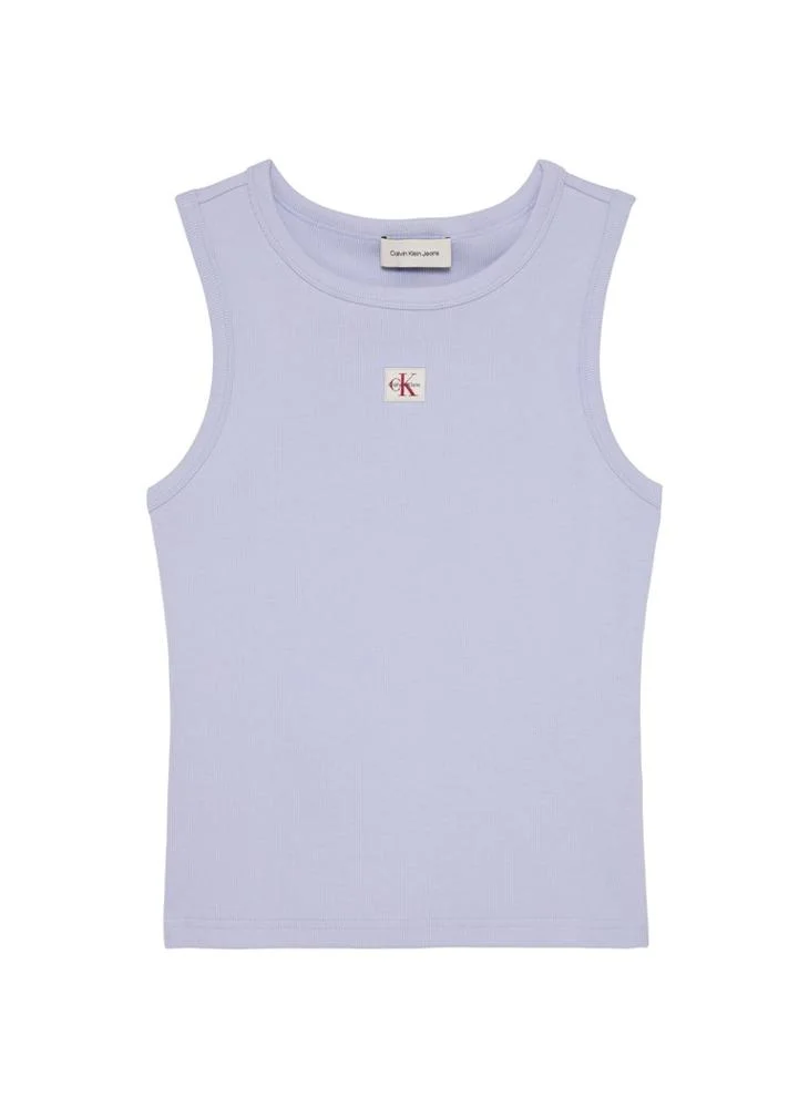 Calvin Klein Jeans  Ribbed Cotton Tank Top for Women | Best Price UAE