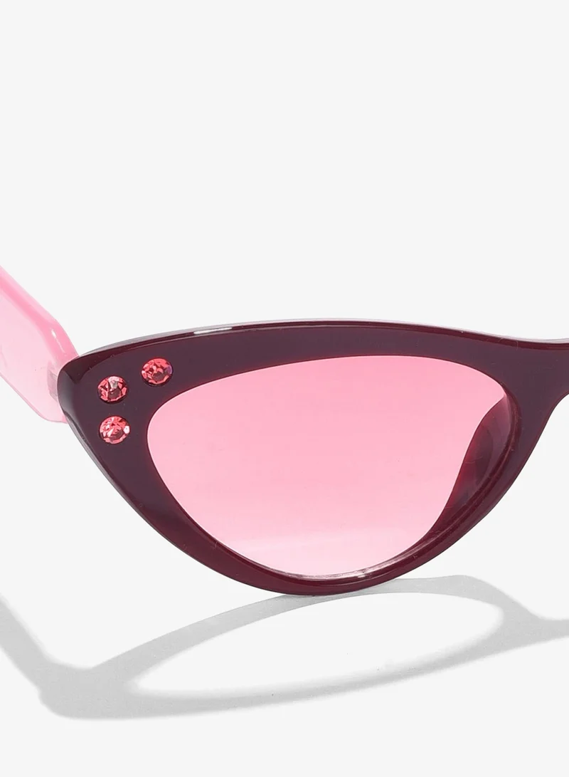 Haute Sauce Pink Lens Pink Cateye Sunglasses