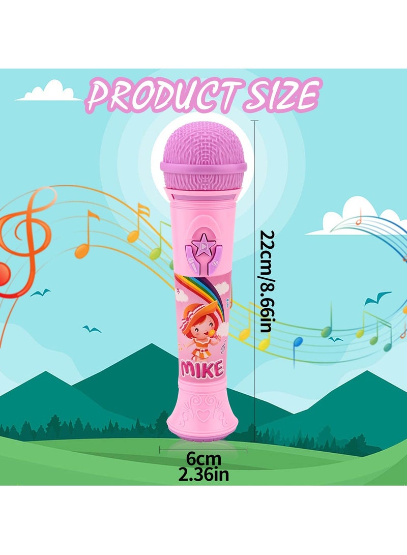Microphone for Girls, Karaoke Wireless Microphone for Kids Girls' Bluetooth Microphone Party Music Toy Handheld Musical Toy for Age 5-10 Girls (Pink) - Image 2