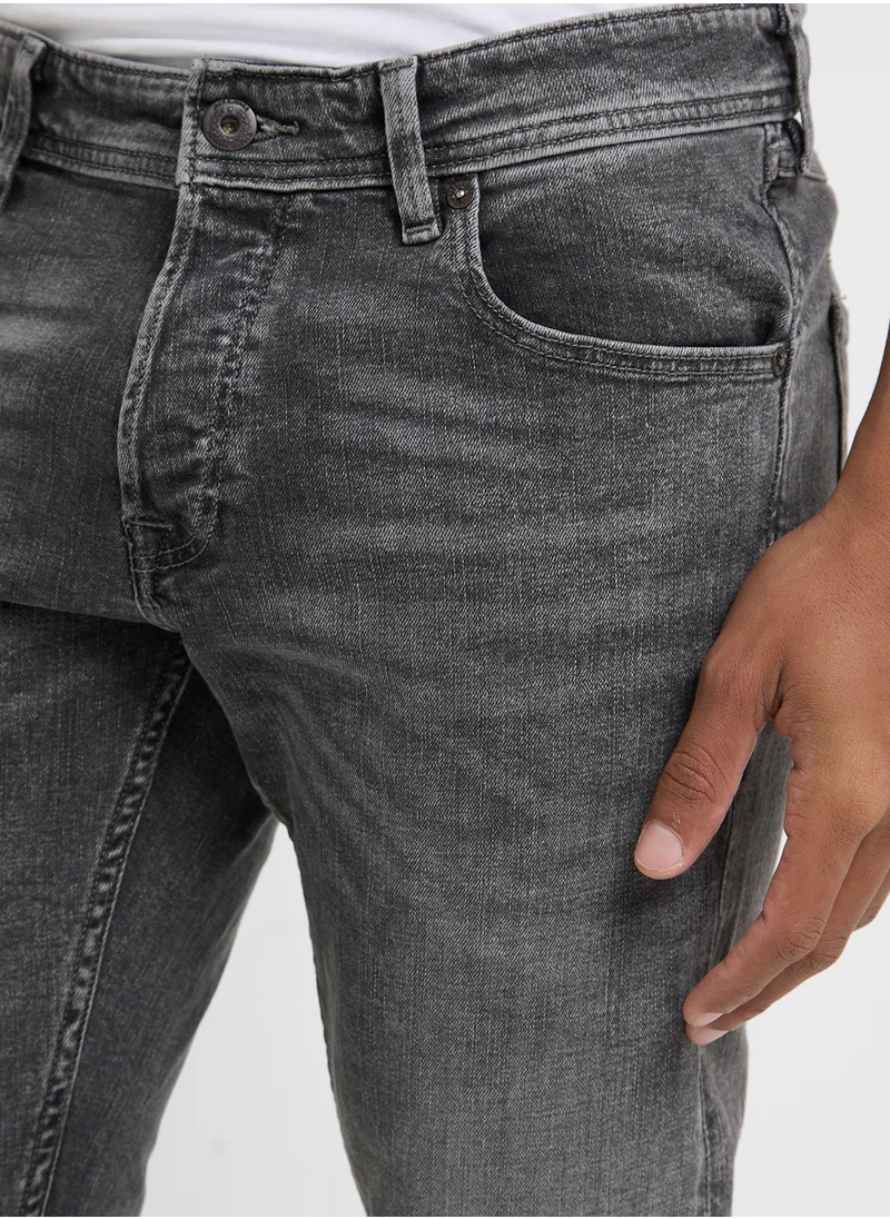 JACK & JONES Mid Wash Slim Fit Jeans