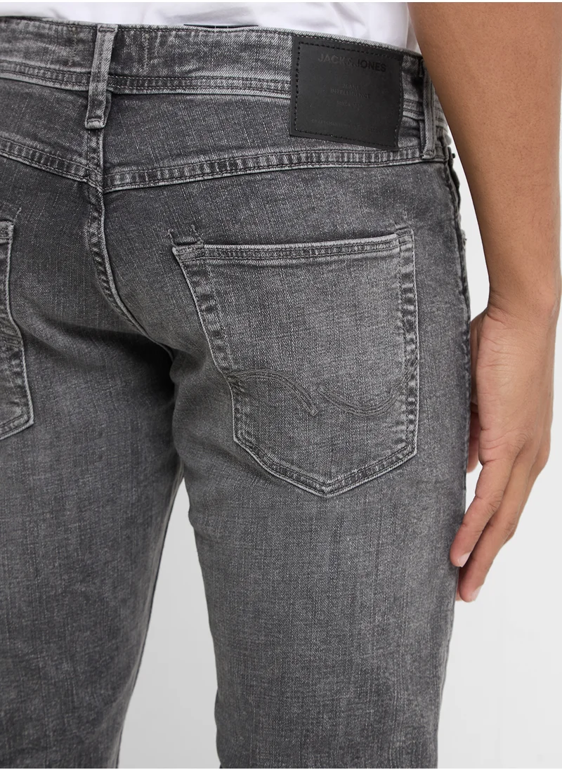 JACK & JONES Mid Wash Slim Fit Jeans