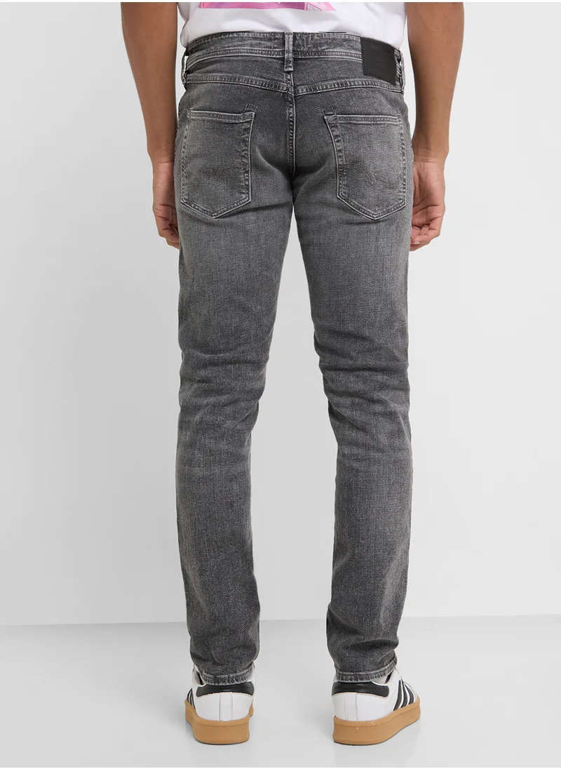 JACK & JONES Mid Wash Slim Fit Jeans