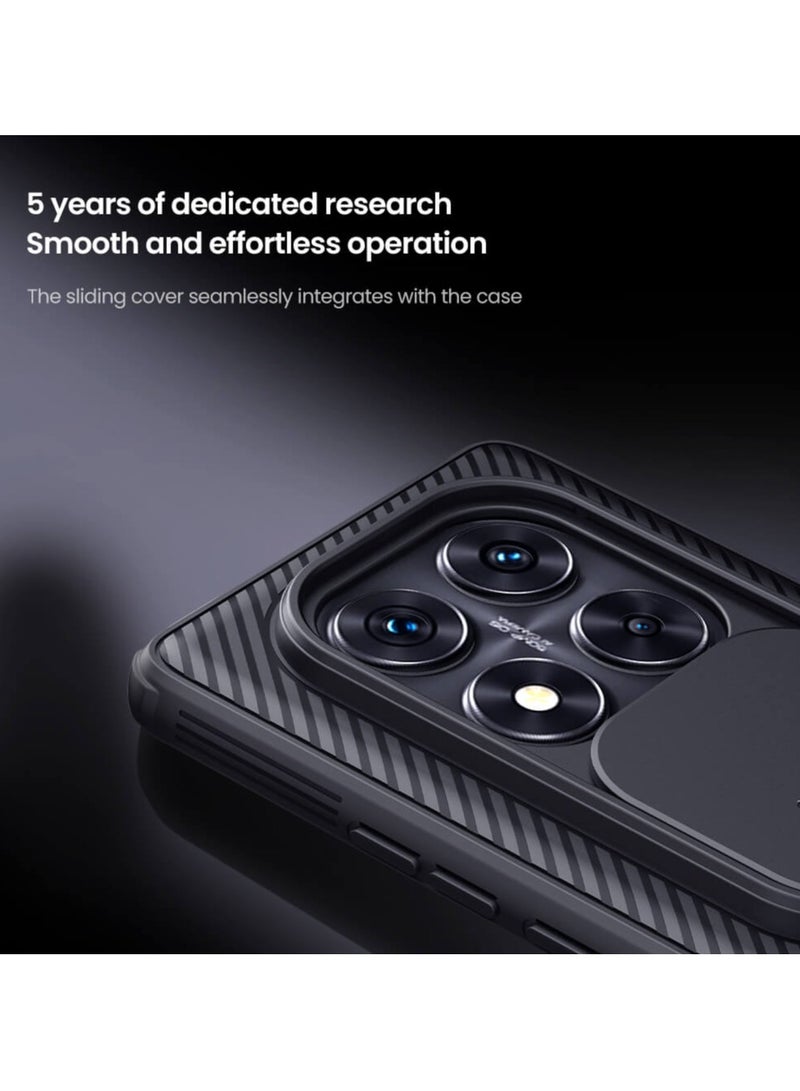 Nillkin CamShield Pro Case for Redmi Note 14 Pro with Slide Camera Cover, Drop Protection Shockproof Bumper, Anti-slip and Scratch Slim Phone Case - Image 4