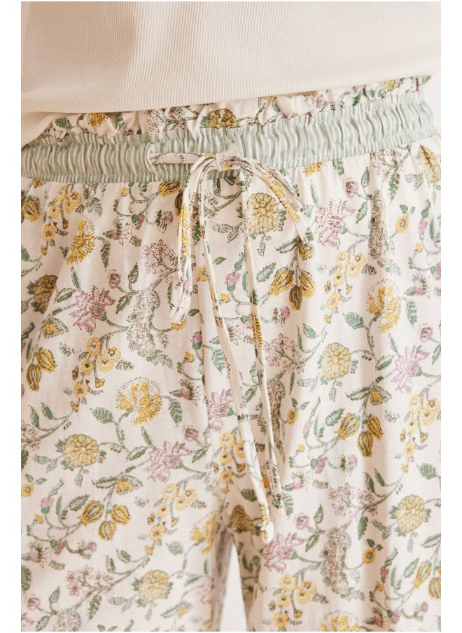 women'secret - Long pajama pants carrot flowers - Image 1