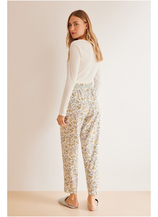 women'secret - Long pajama pants carrot flowers - Image 1