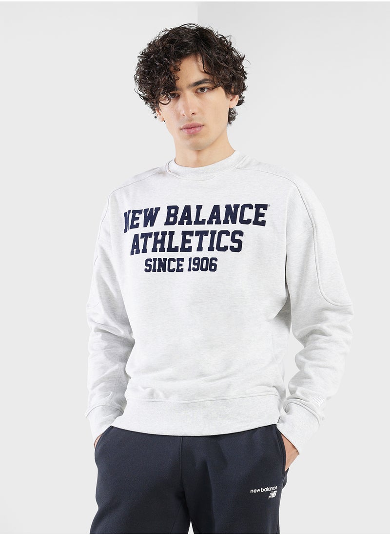 New Balance Graphic French Terry Sweatshirt  - Image 1