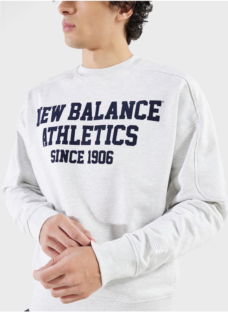 New Balance Graphic French Terry Sweatshirt  - Image 3