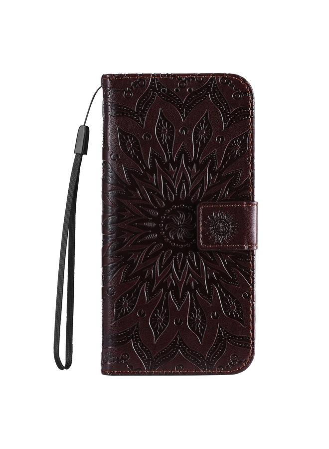 S-TOP Case For Huawei nova 12 SE / nova 11 SE Embossed Sunflower Pattern Flip Leather Phone Case - Image 2
