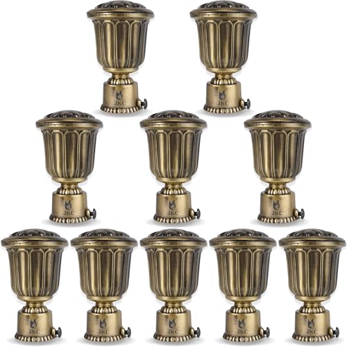 JKC Zinc Alloy Royal Antique Curtain Brackets and Holders, Curtain Holders for Wall, Curtain Brackets, Curtain Holder, Curtain Rod Holder - Brackets 10 - Image 1